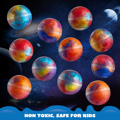24 Pcs Mini Slime Party Favors Multicolor Galaxy Slime Balls