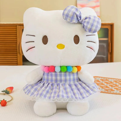 22-35cm Hello Kitty Anime Cartoon Cute Stuffed Toys Sanrio Plushier Soft Pillow Birthday Gifts For Girls Kawaii Pendant Dolls