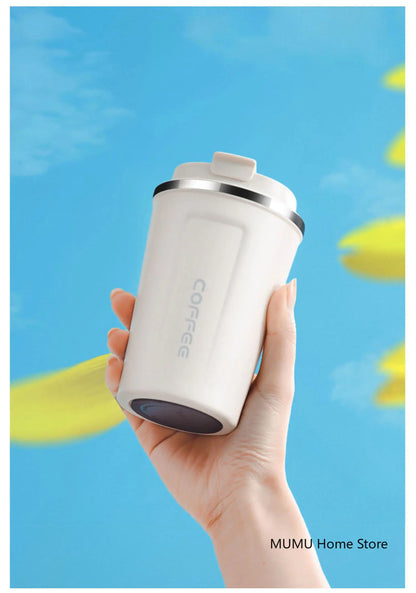 380/510ML Stainless Steel Coffee Mug Portable Tumbler Vacuum Flasks Car Thermal Cup Keeps Cold and Heat Thermal Mug Coffee Cup