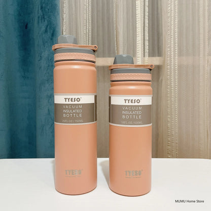 Tyeso 530/750ML Thermos Bottle Stainless Steel Vacuum Flask Travel Cup Insulated Water Bottle Sport Thermal Mug Hot & Cold Mug