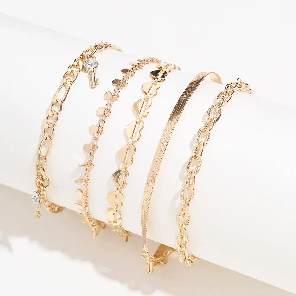 Браслет На Ногу Bohemian Charm Anklet Set
