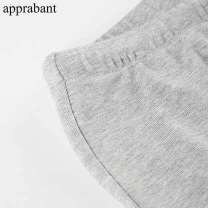 Drawstring High Waist Trousers Set