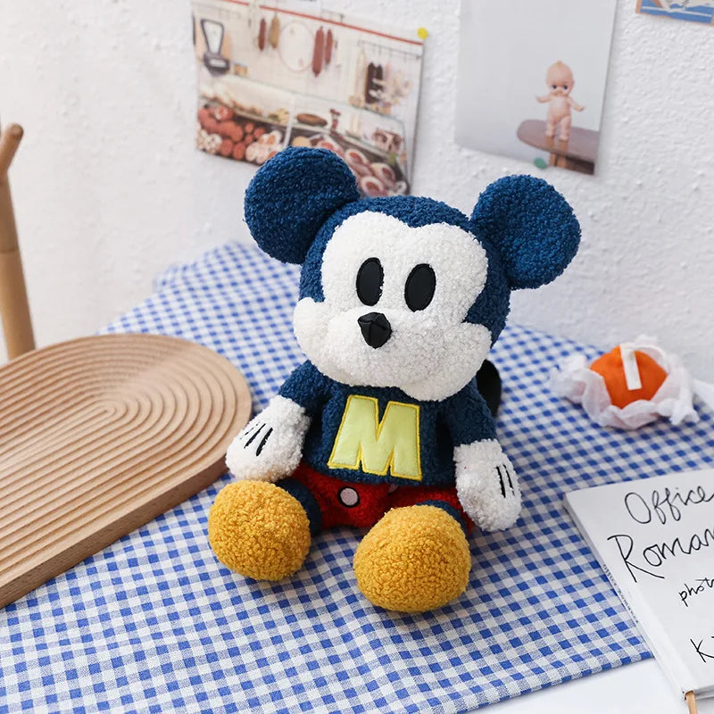 25cm Fashion Cartoon Backpack Mickey Mouse Plush Toy Bag Super Soft Toy Bag Student Bag Holiday Gift