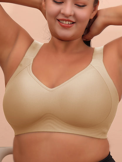 Big breasted sleeping bra for women 6XL without steel