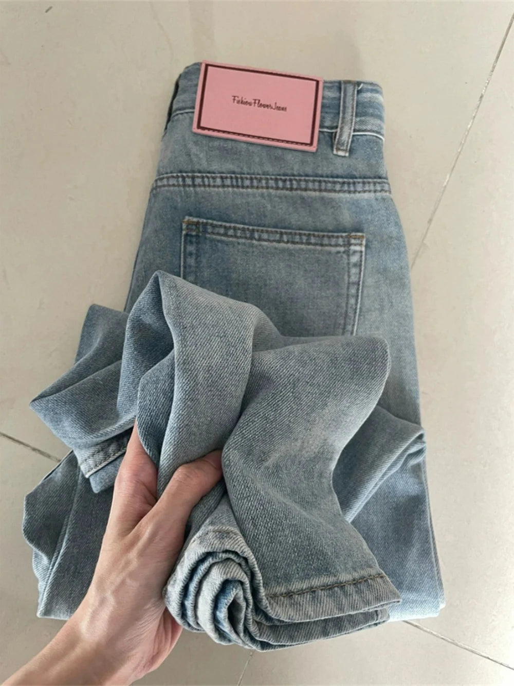 S-5XL Size Light Blue Jeans