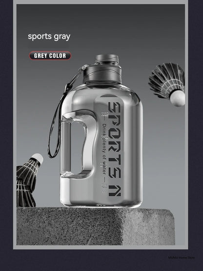 1.7L/2.7L/4L/5L Large Capacity Sports Water Bottle – Gym, Camping & Fitness Hydration Jug