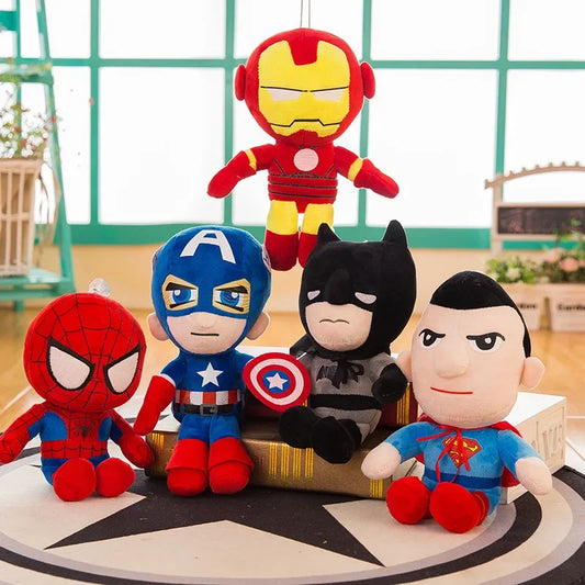 27/40cm Spiderman Plush Toys Dolls Marvel Avengers Soft Stuffed Hero Captain America Iron Christmas Birthday Gifts for Kids