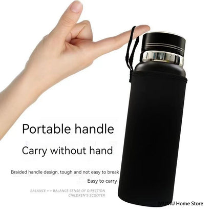 750ML – 1500ML Sports Water Bottle Sleeve – Neoprene Insulated Holder Bag