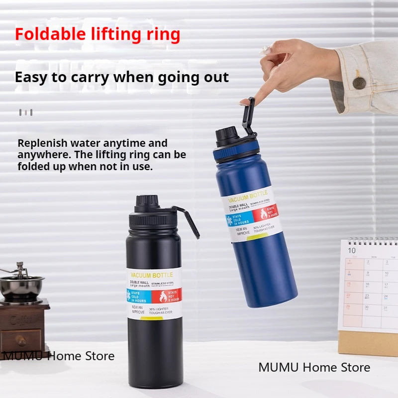 Stainless Steel Vacuum Flask – Car Thermal Cup for Hot & Cold Drinks