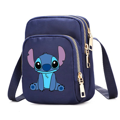 Women Shoulder Bags Lilo Stitch Cell Phone Purse Crossbody