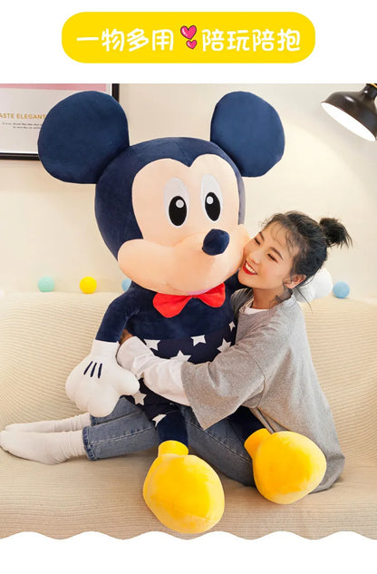 Disney Mickey & Minnie Plush Dolls – 35/45cm Soft Star Pillow Toys | Stuffed Cushion Gift for Kids, Girls & Birthdays