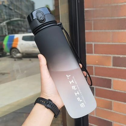 500ML / 650ML / 1000ML Gradient Sports Water Bottle – BPA-Free Large Capacity Fitness Jug