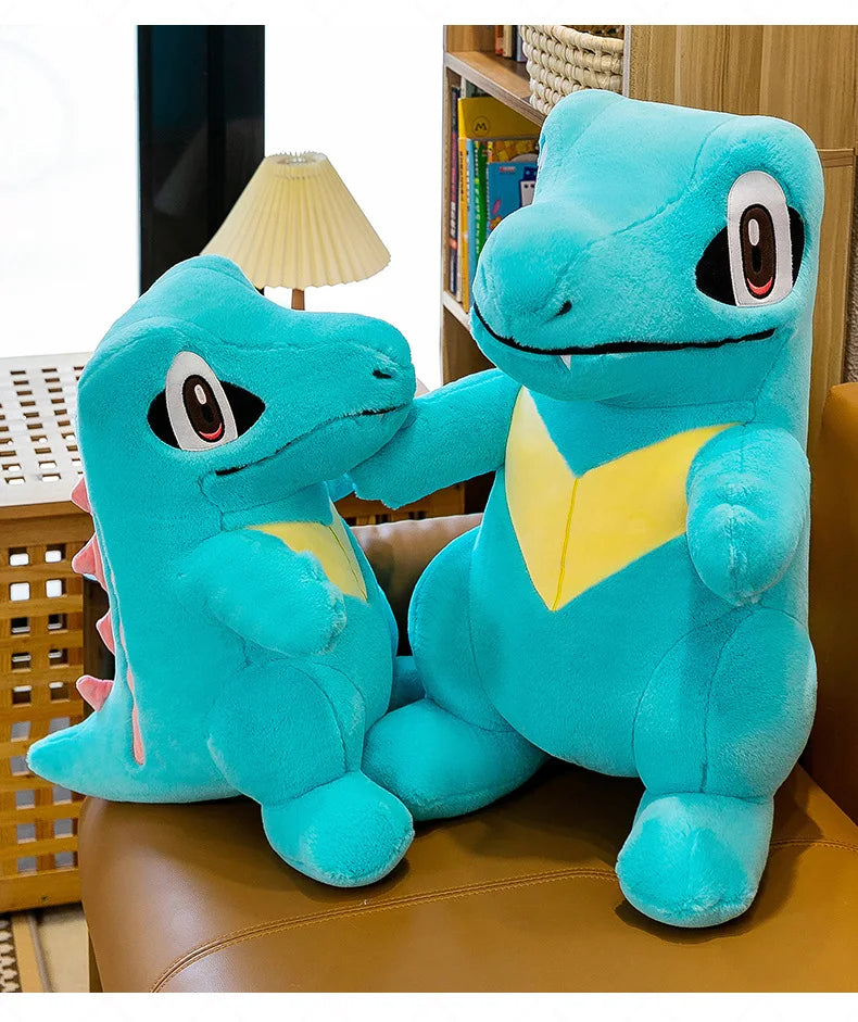 45cm Pokemon Small Saw Alligator Plush Toy Cute Cartoon Soft Stuffed Animal Pokemon Crocodile Doll Children's Doll Birthday Gift