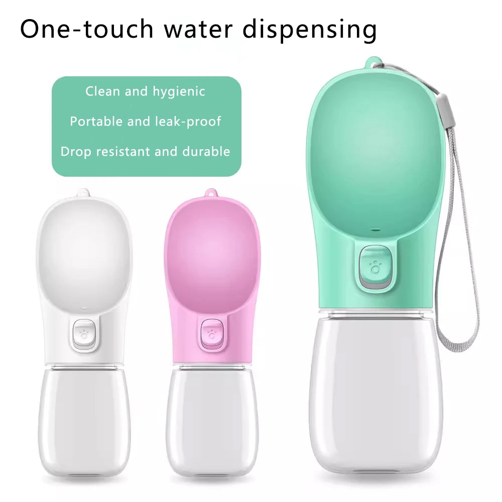 Portable Dog Water Bottle – Travel Drinking Bowl for Dogs & Cats