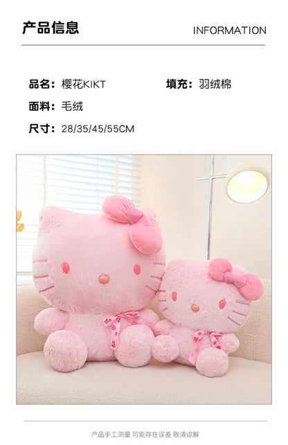 28-35cm Sanrio Hello Kitty Cat Plush Toys Cartoon KT Cat Plush Doll Soft Stuffed Kawaii Anime Pillow Birthday Gift For Kids Girl