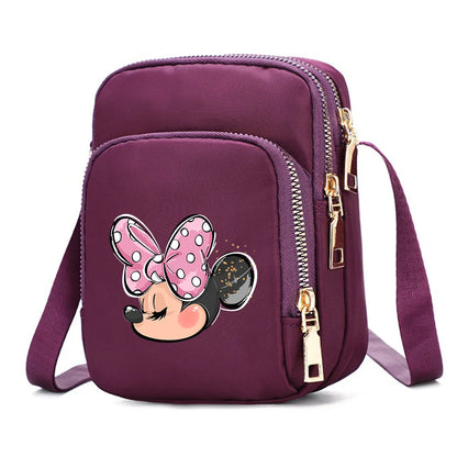 Mickey & Minnie Mouse Women’s Shoulder Bag – Crossbody Cell Phone Purse