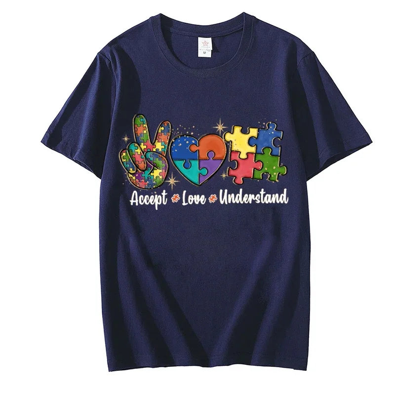 Accept Love and Understand T-shirt Autism Awareness T Shirts