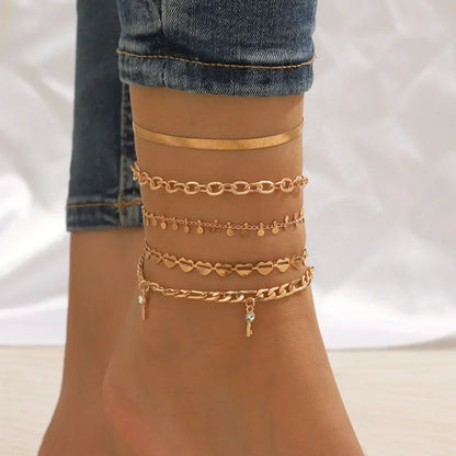 Браслет На Ногу Bohemian Charm Anklet Set