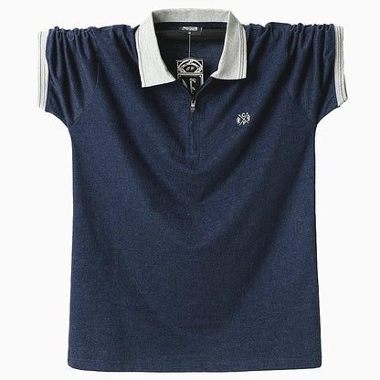 Men Casual Breathable Turn-down Collar