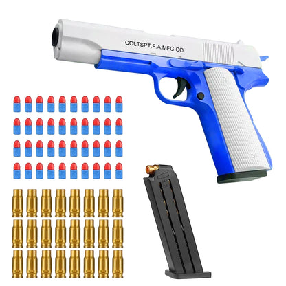 Shell Ejecting Toy Pistol – Safe Soft Bullet Blaster for Kids