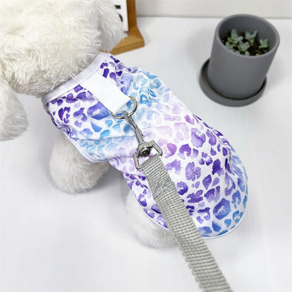 Pullover Pet Vest – Colorful Leopard Print for Small/Medium Dogs & Cats