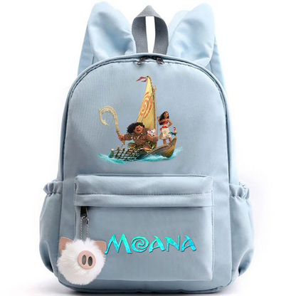 Disney Moana Backpack – Stylish & Practical with Playful Rabbit Ears for Kids and Teens
