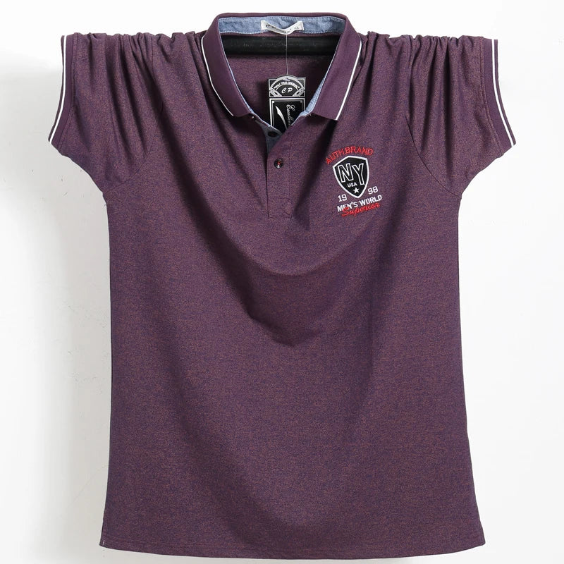 Purple Men Polo Shirt