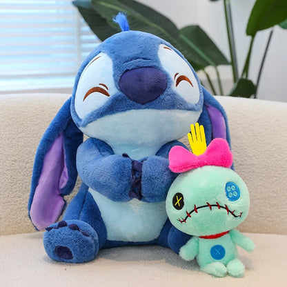 45cm Disney's New Heart Hugging Stitch Cartoon Plush Toy Stitch Soft Stuffed Plushies Toy Dolls Cloth Doll Gifts to Friends