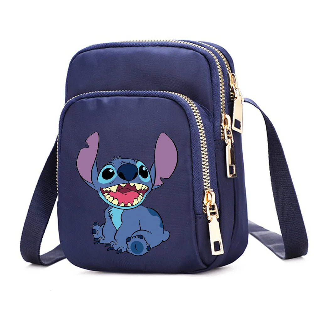 Women Shoulder Bags Lilo Stitch Cell Phone Purse Crossbody