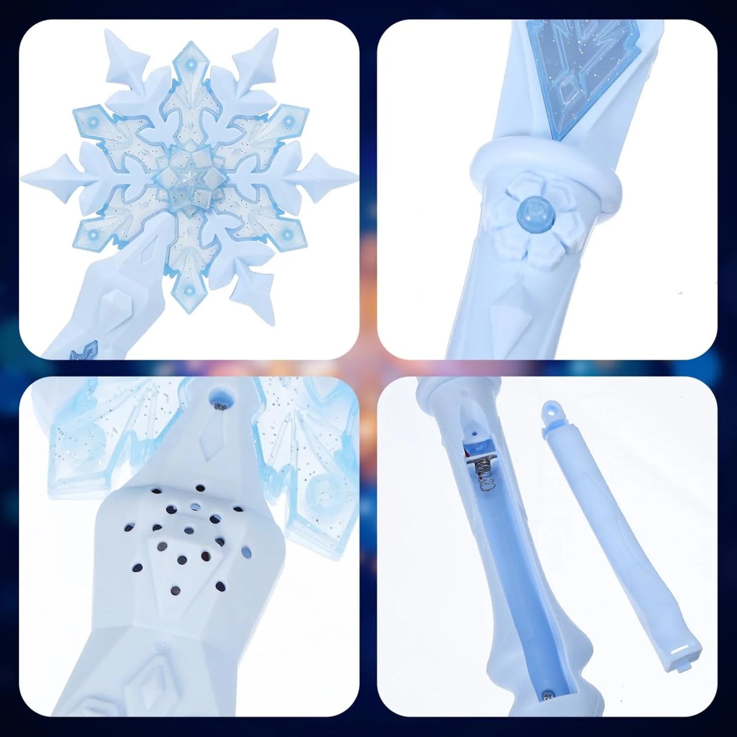 Light Up Princess Wand, Snowflake LED Magic Wand