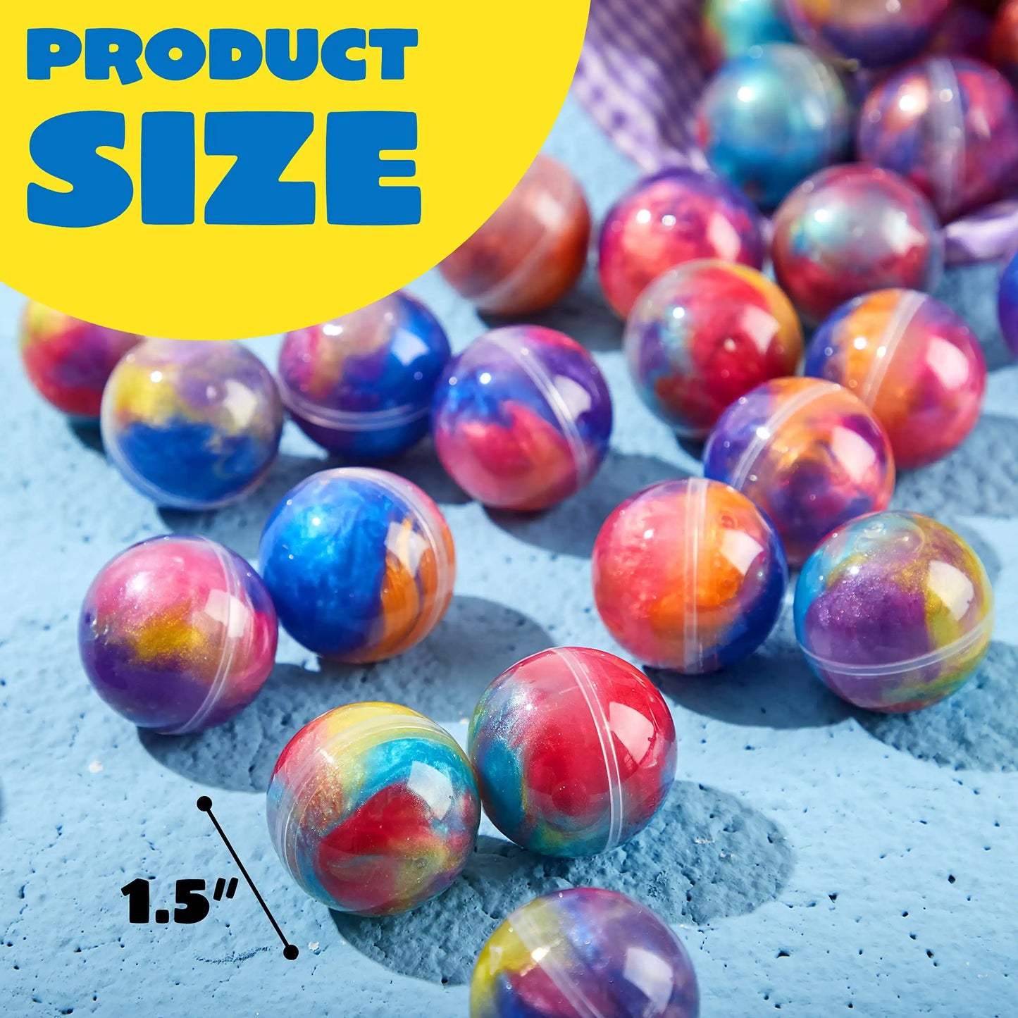 24 Pcs Mini Slime Party Favors Multicolor Galaxy Slime Balls