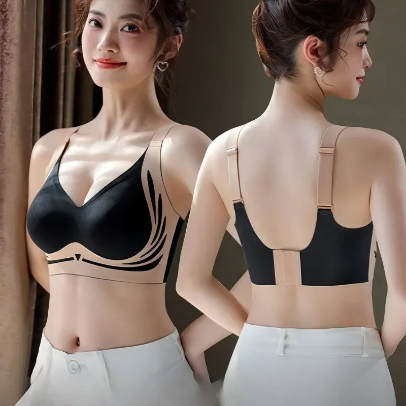 Women's Plus Size Seamless Bra Wide Adjustable Straps