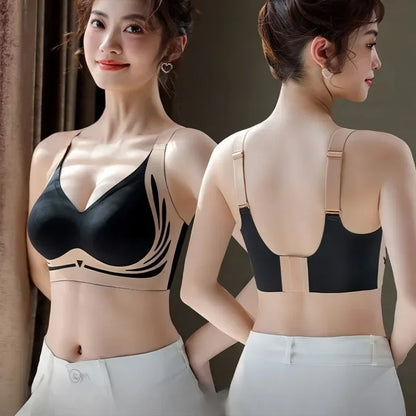 Women's Plus Size Seamless Bra Wide Adjustable Straps