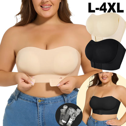XL-4XL Women's Sexy Push-up Bra Wireless