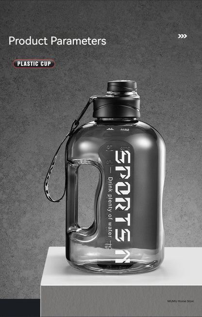 1.7L/2.7L/4L/5L Large Capacity Sports Water Bottle – Gym, Camping & Fitness Hydration Jug