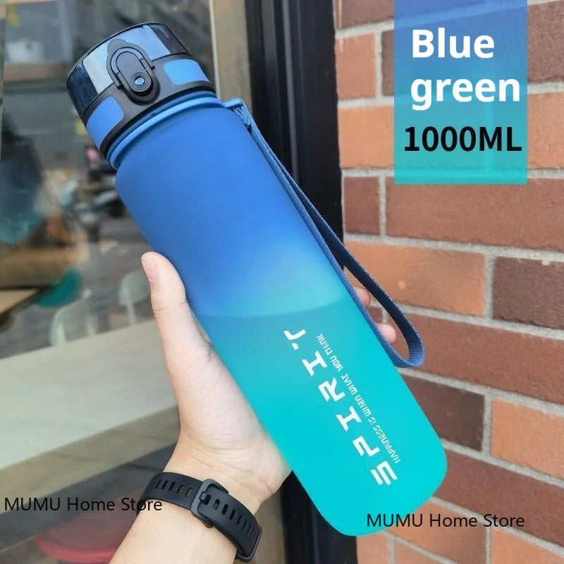 500ML / 650ML / 1000ML Gradient Sports Water Bottle – BPA-Free Large Capacity Fitness Jug
