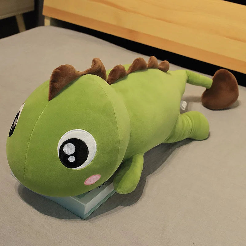 60cm Giant Dinosaur Stuffed Plush Toys Doll Pillow Sleeping Kawaii Big Decoration Animal Doll soft Pillow For Kids Birthday Gift