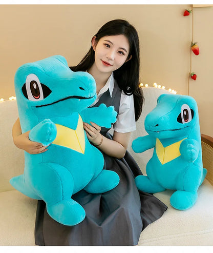 45cm Pokemon Small Saw Alligator Plush Toy Cute Cartoon Soft Stuffed Animal Pokemon Crocodile Doll Children's Doll Birthday Gift