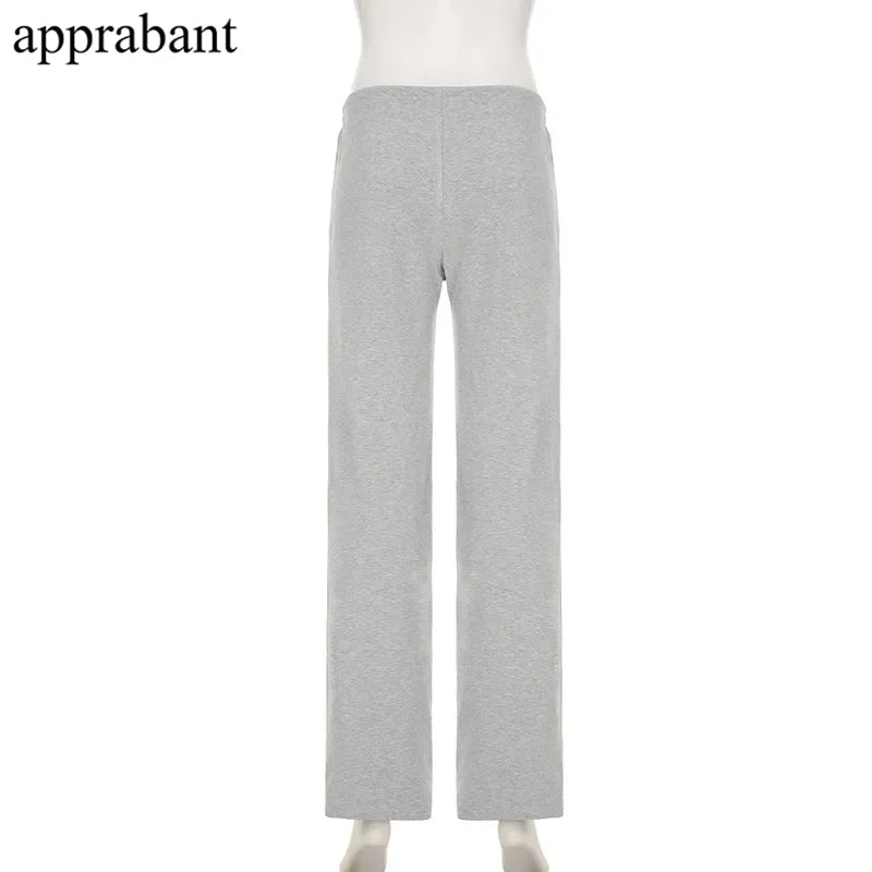 Drawstring High Waist Trousers Set