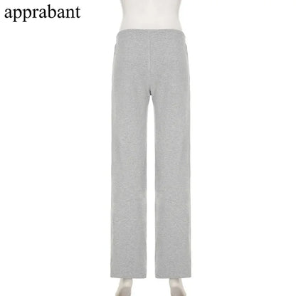 Drawstring High Waist Trousers Set