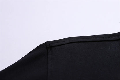 Men‘s Embroidery Solid Color Long Sleeve Polo Shirt