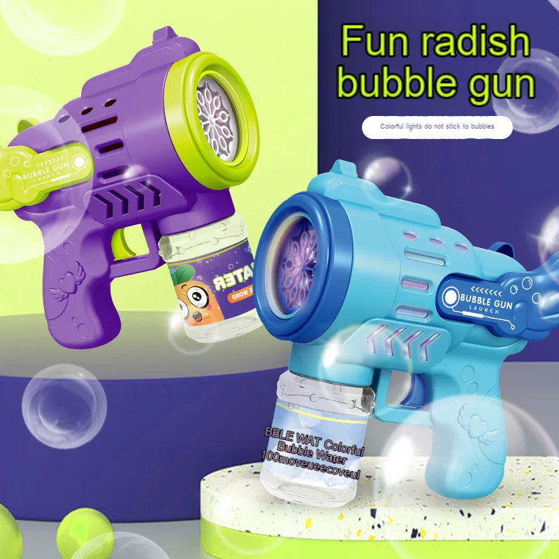 Bubble Machine Gun Automatic Blower with Led Lights