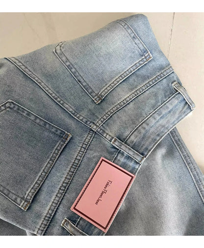 S-5XL Size Light Blue Jeans