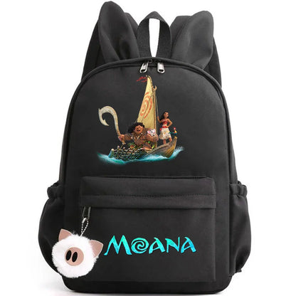 Disney Moana Backpack – Stylish & Practical with Playful Rabbit Ears for Kids and Teens