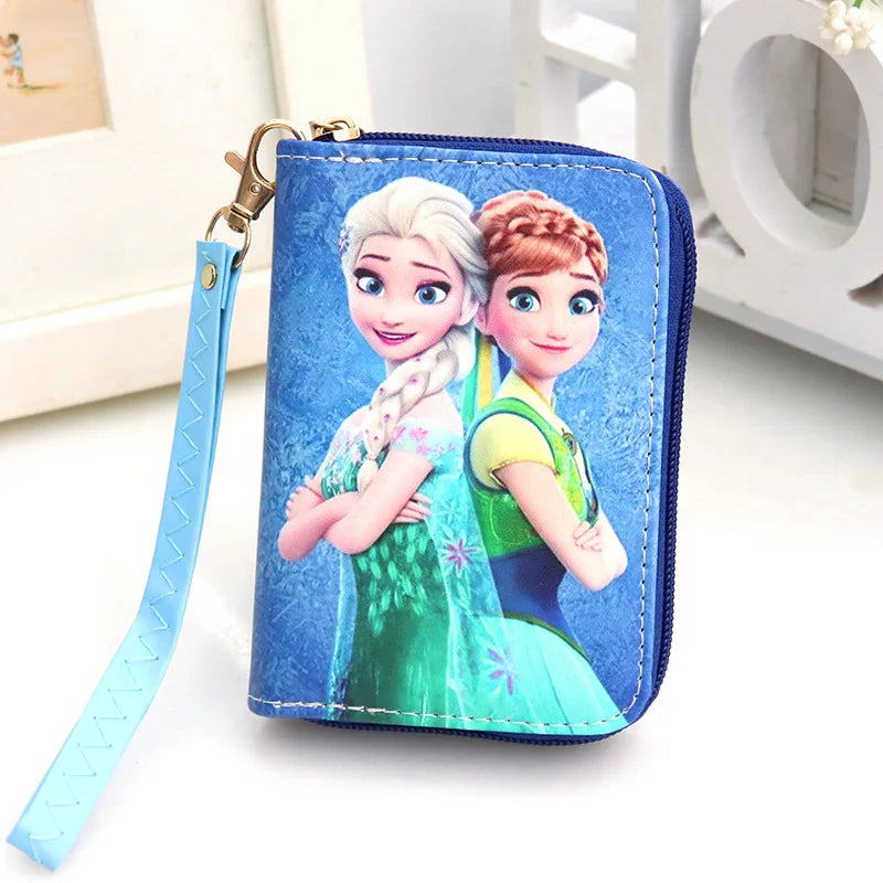 Kawaii Disney Frozen Elsa Girls wallet Cartoon Disney Princess Anna Anime Woman wallet Storage bag kids toy Christmars gifts