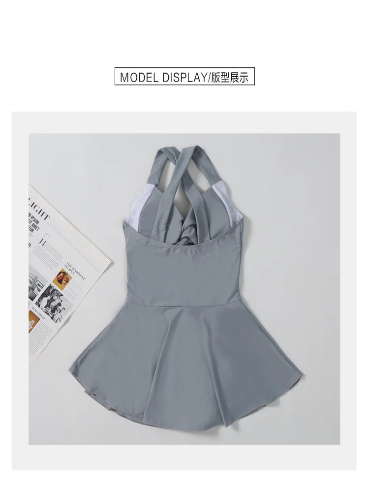 Hanging Neck Sweet Cute Swimwear Set