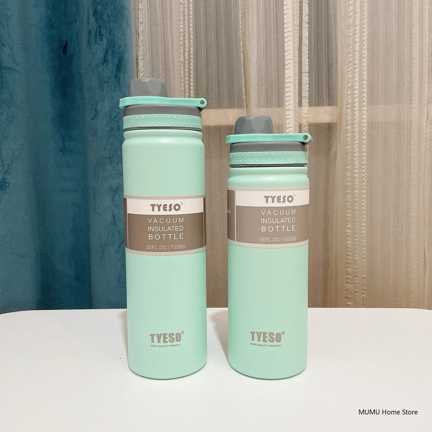 Tyeso 530/750ML Thermos Bottle Stainless Steel Vacuum Flask Travel Cup Insulated Water Bottle Sport Thermal Mug Hot & Cold Mug