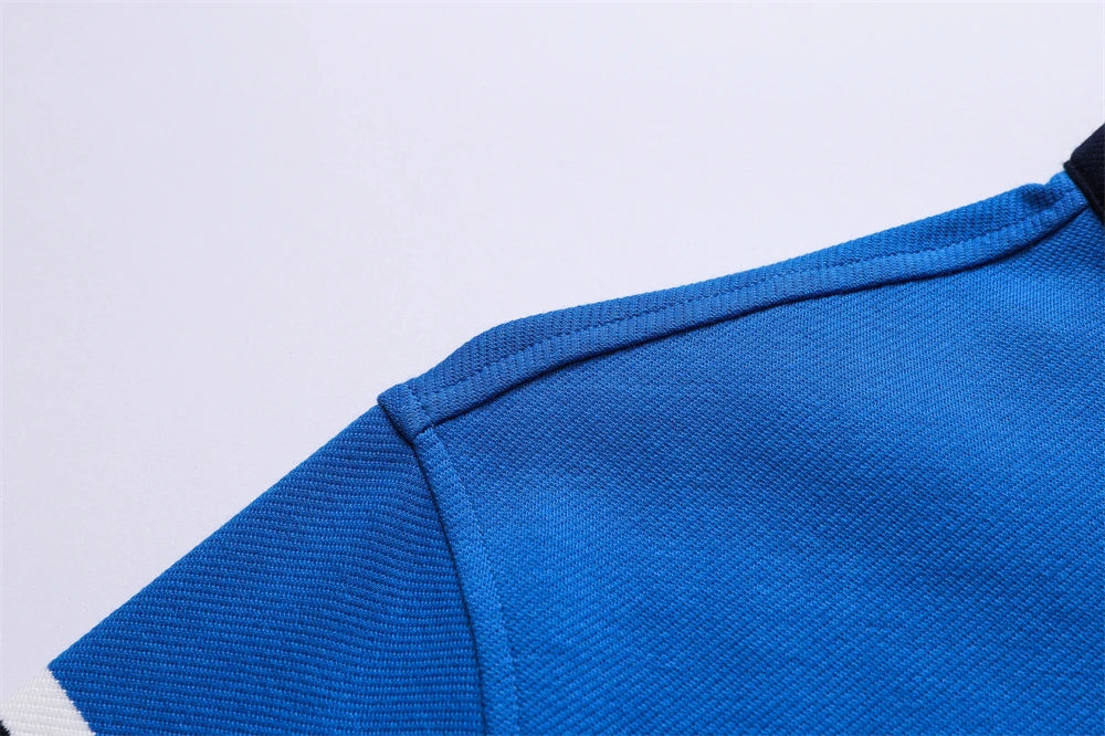 TACE&SHARK Stand Collar Polo Shirt