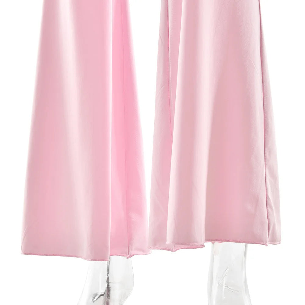 Fold Over Flare Pants 2 Piece Set