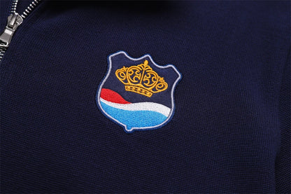 Men‘s Shark Embroidery Long Sleeve Polo Shirt